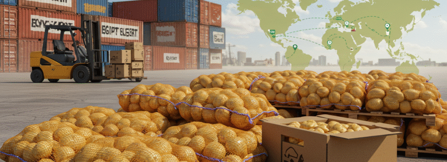 Patatas de Egipto: Calidad de exportación y suministro global