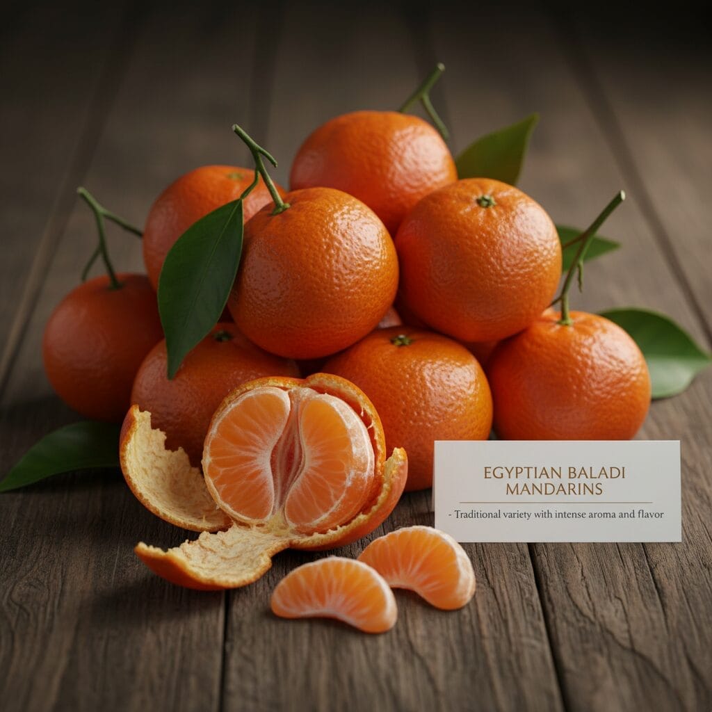 Mandarines égyptiennes Baladi - variété traditionnelle avec arôme et saveur intenses
