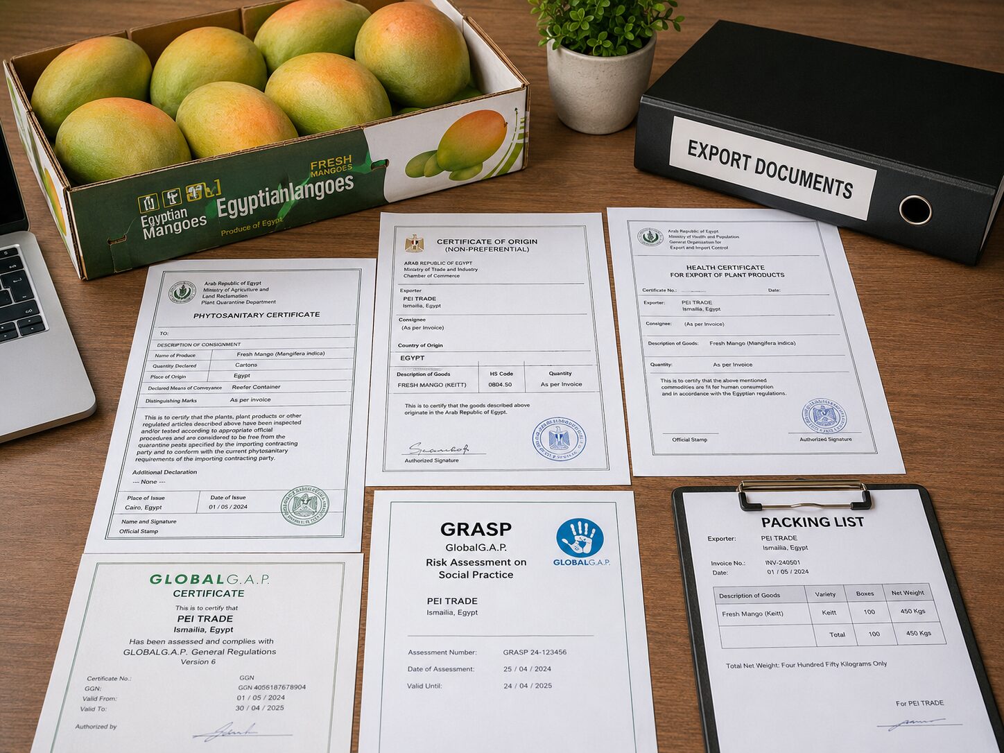 Requisiti Export Mango Egiziano: Trattamento e Certificazioni 2026 2 Certificazioni di export del mango egiziano e documentazione fitosanitaria