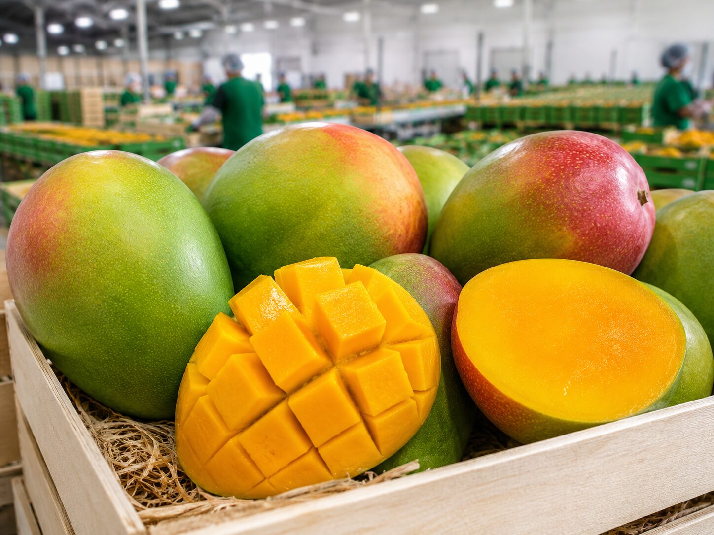 Naomi Kent Mango Mısır: İhracat Rehberi ve Spesifikasyonlar 2026 1 Naomi Kent mango Mısır premium altın sarısı ihracat meyvesi
