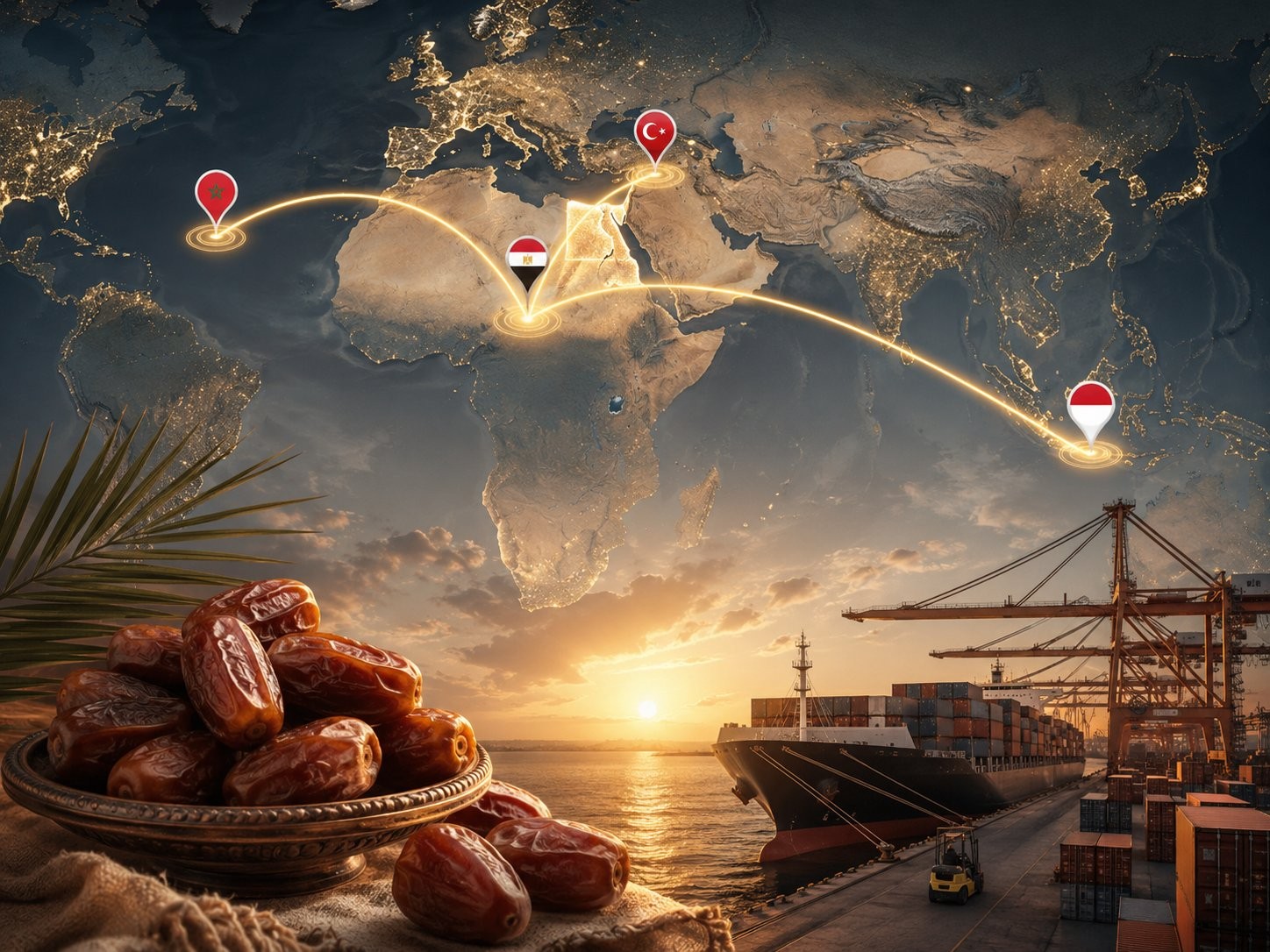 Egyptian Dates Export Report 2026 3 Top destinations for Egyptian date exports: Morocco, Indonesia, Turkey