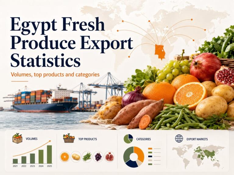 Egypt Fresh Produce Export Statistics 2 Egypt fresh produce export statistics — volumes, top products and categories