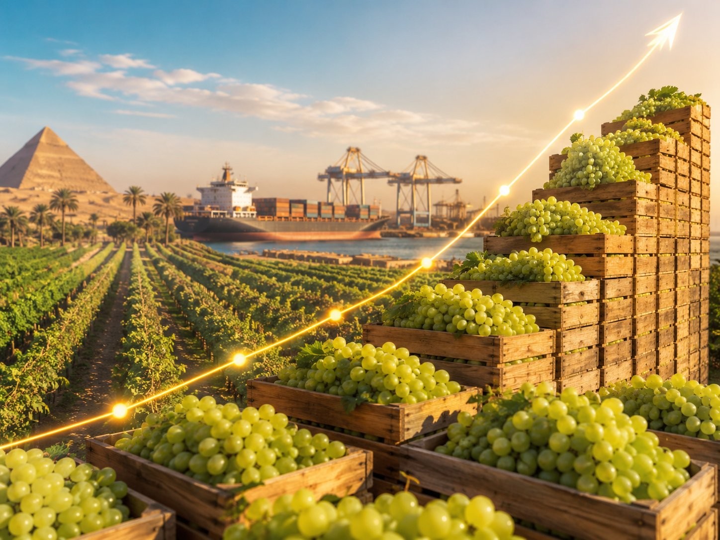 Egyptian Grape Export Report 2026 2 Egypt table grape production and export trend rising to 1.67 million tonnes