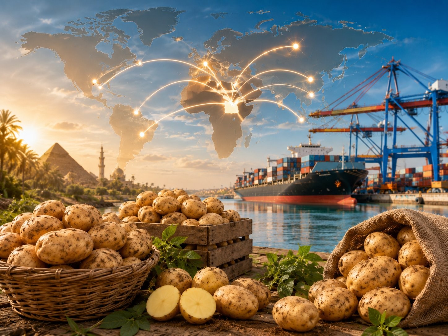 Egyptian Potato Export Report 2026 3 Top destinations for Egyptian potato exports in 2024/25: Russia, UK, EU, Asia, Gulf