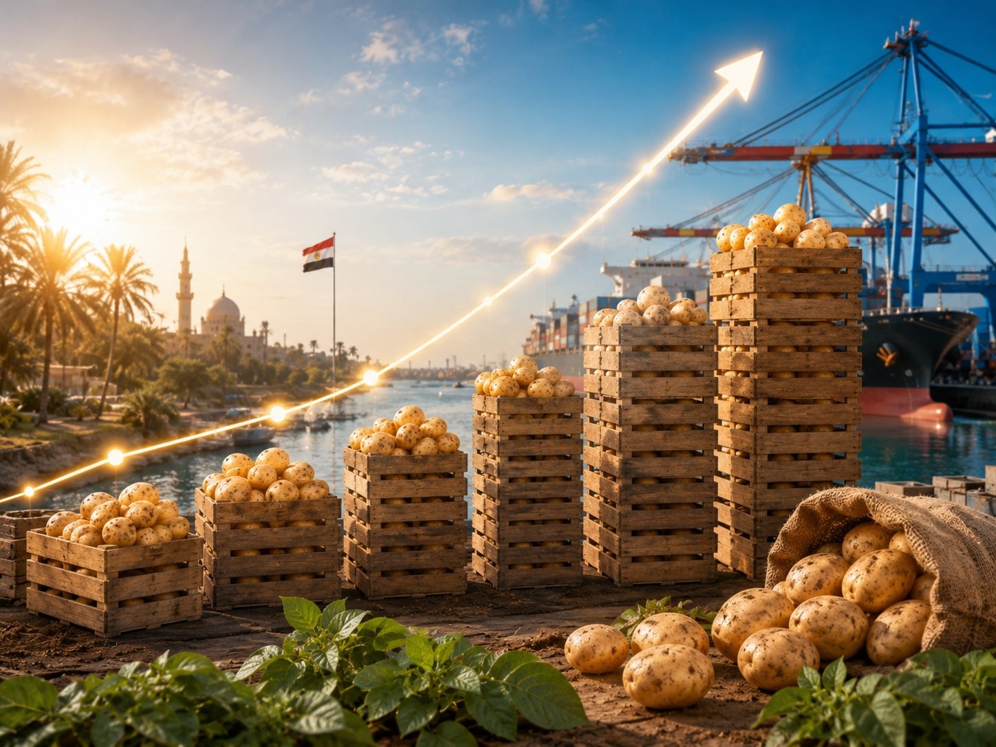 Egyptian Potato Export Report 2026 2 Egypt fresh potato export volume trend rising past one million tonnes in 2025