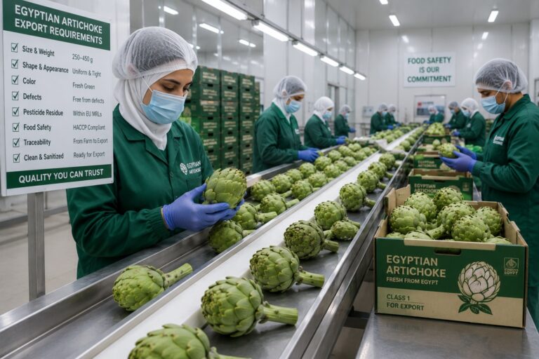 Exigences d’exportation de l’artichaut égyptien 3 egyptian artichoke export requirements