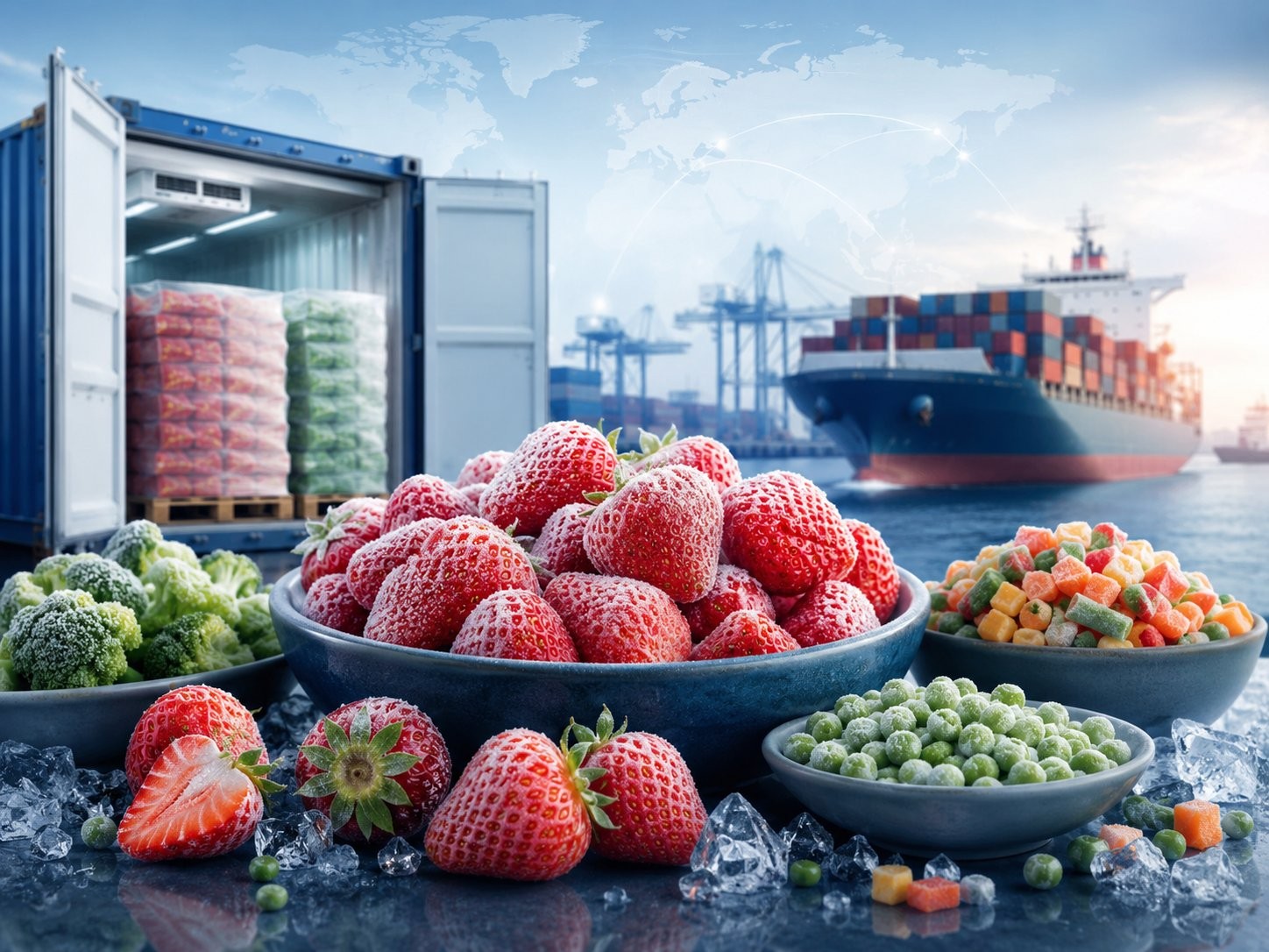 Egyptian frozen and IQF export report 2026 — frozen strawberry, vegetables and prices