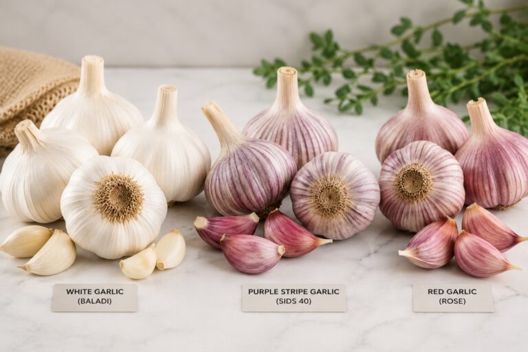 Variedades de ajo egipcio: Balady, blanco y más 13 egyptian garlic varieties
