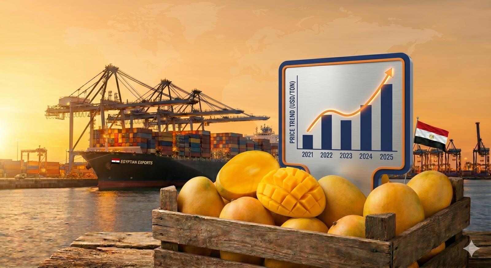 Egyptian Citrus & Mango Price Index 2 Egyptian mango price trend 2021 to 2025, wholesale and export FOB