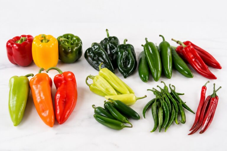 Varietà di peperoni egiziani: dolce, peperoncino e altro 3 egyptian pepper varieties