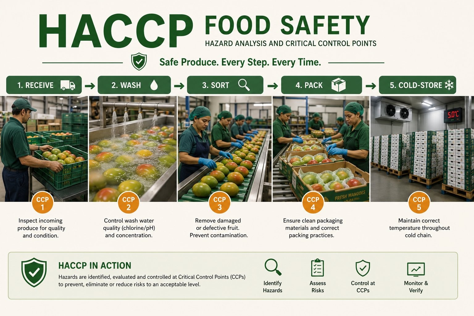 La certificazione HACCP spiegata 1 Sistema di sicurezza alimentare HACCP: i sette principi per identificare e controllare i pericoli nei punti critici di controllo