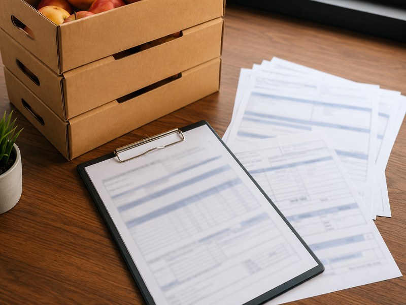 Tariffs and Preferential Duty on Egyptian Produce 2026: The EU and UK Association Agreements, GAFTA, COMESA and What You Actually Pay 1 Export documentation beside cartons of Egyptian fruit