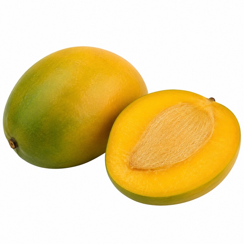Mango Size Chart 2026: Counts, Weights and Carton Formats 7 Zebda mango whole and cut open
